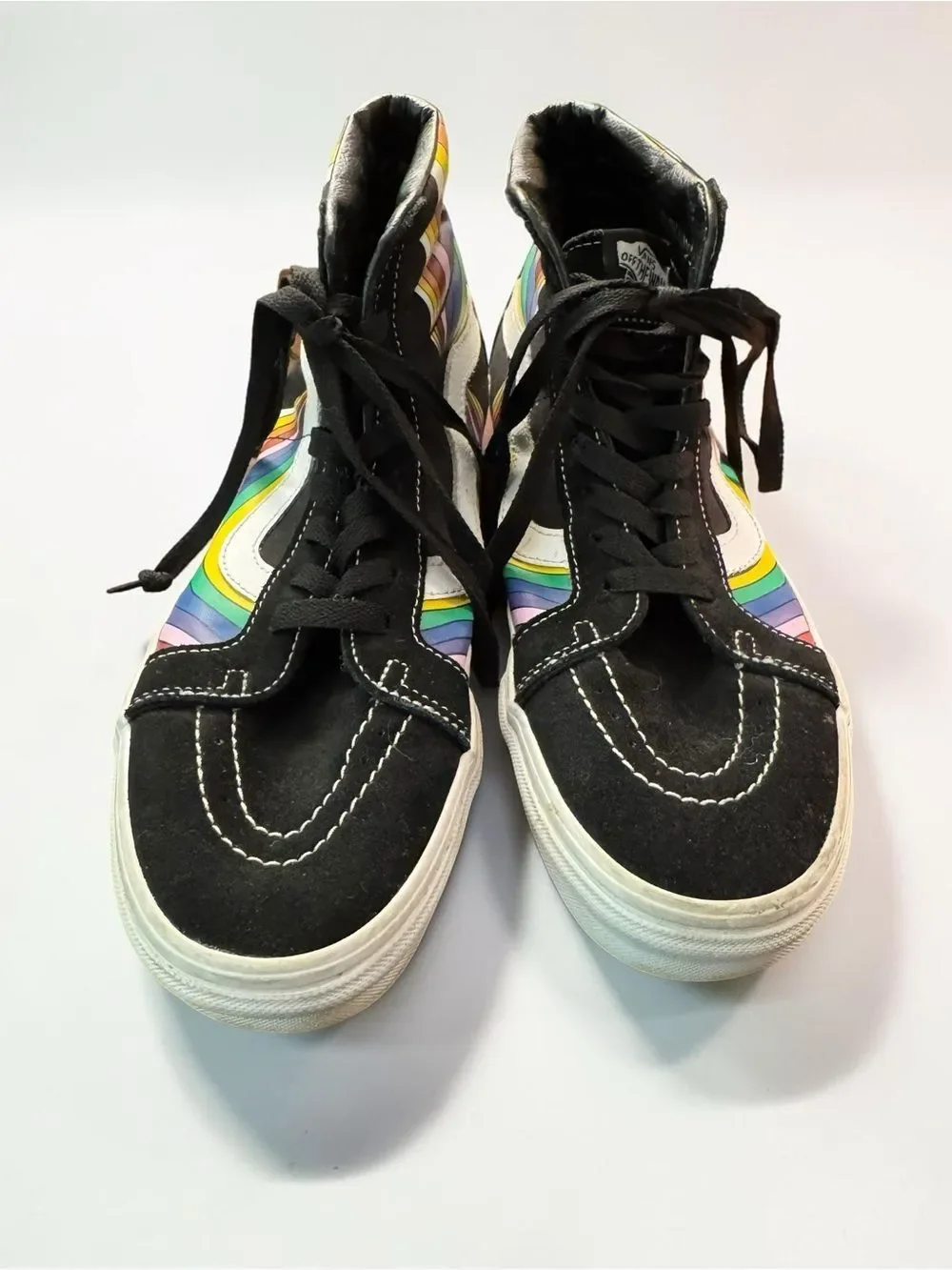 Vans Sk8 Hi Refract Rainbow High Top Sneakers 10
